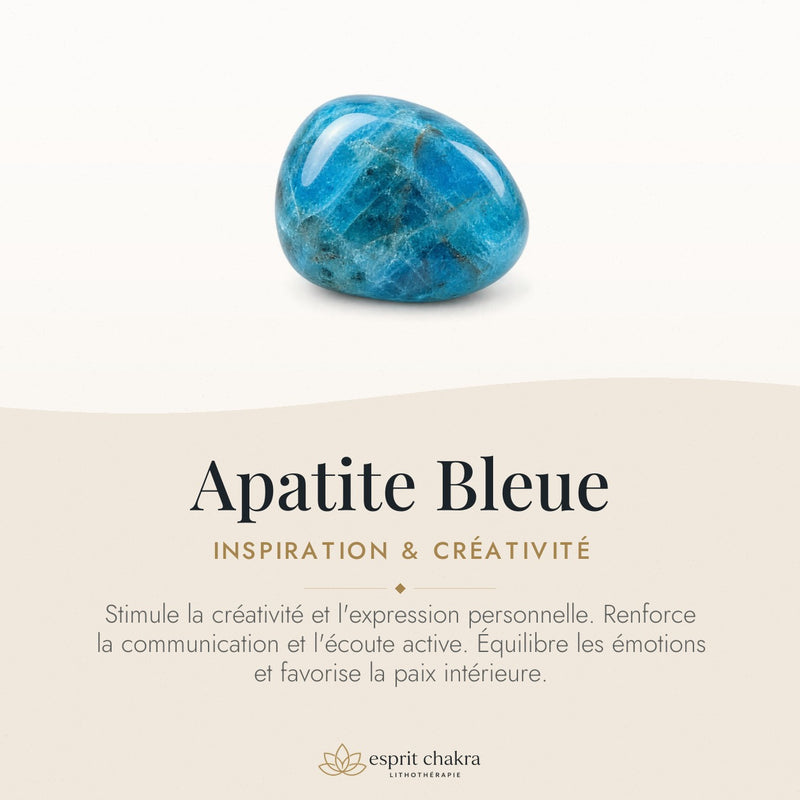 Bracelet Apatite Bleue 6 mm – Inspiration