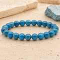 Bracelet Apatite Bleue 8 mm – Abri des Siens