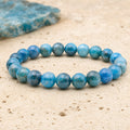 Bracelet Apatite Bleue 8 mm – Abri Doux