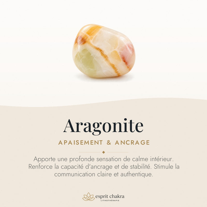 Bracelet Aragonite 6 mm – Patience de la Terre