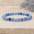 Bracelet Aventurine Bleue 6 mm – Sérénité