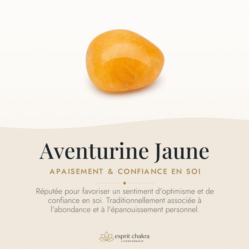 Bracelet Aventurine Jaune 6 mm – Apaisement