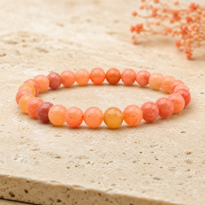 Bracelet Aventurine Orange 6 mm – Équilibre