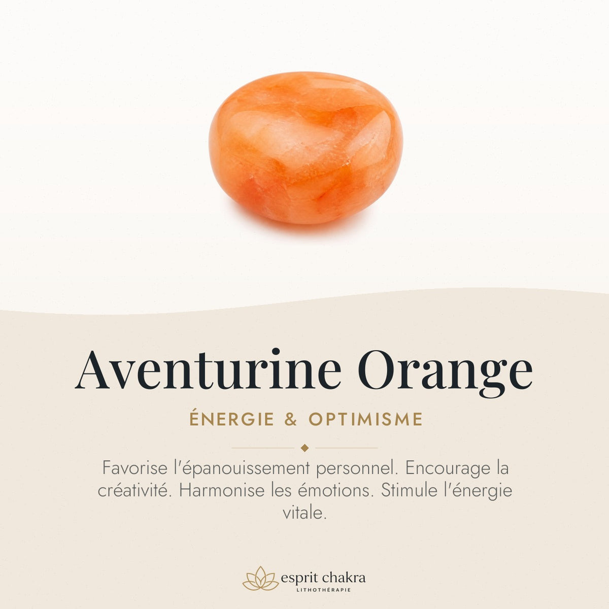 Bracelet Aventurine Orange 8 mm – Optimisme Vif — vertus de la pierre