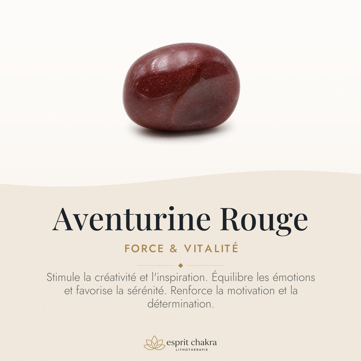 Bracelet Aventurine Rouge 10 mm – Force Vive — vertus de la pierre