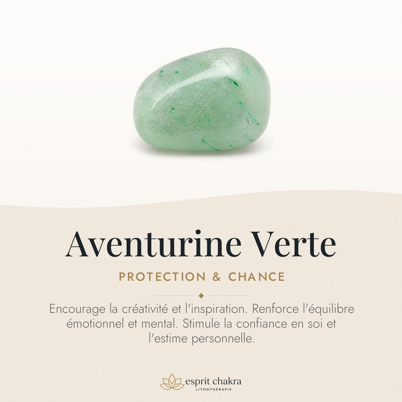 Bracelet Aventurine Verte 4 mm – Chance Tranquille