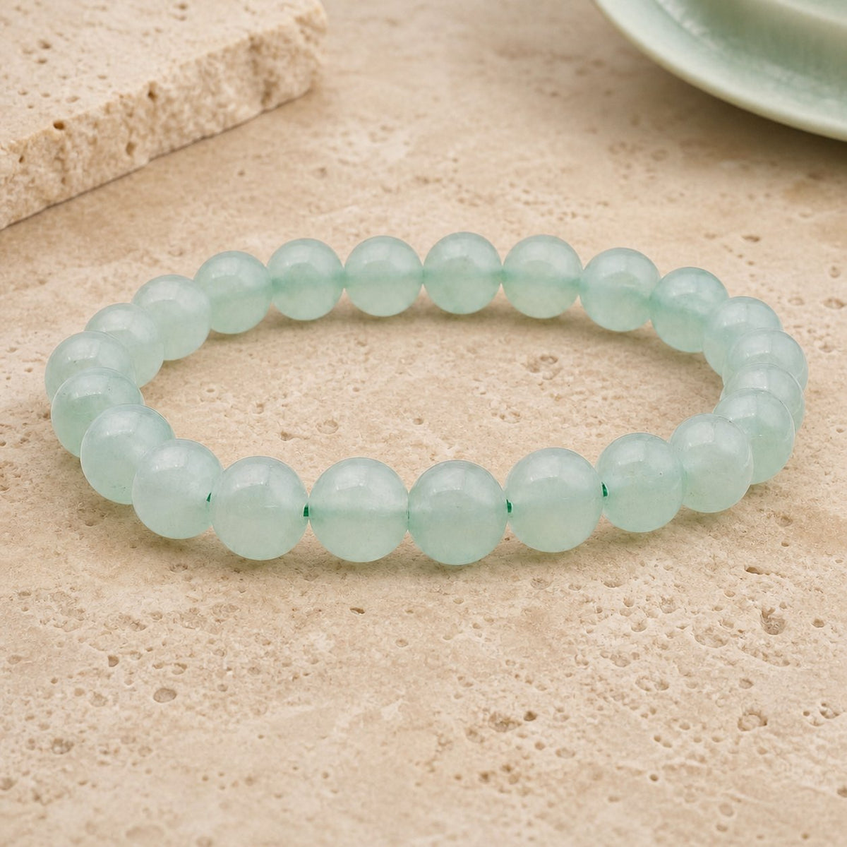 Bracelet Aventurine Verte 8 mm – Seuil du Repos