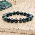 Bracelet Azurite Malachite 10 mm – Harmonie Profonde