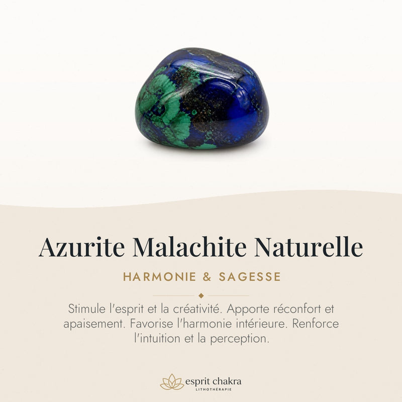 Bracelet Azurite Malachite 6 mm – Harmonie