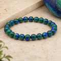 Bracelet Azurite Malachite 8 mm – Foyer Serein