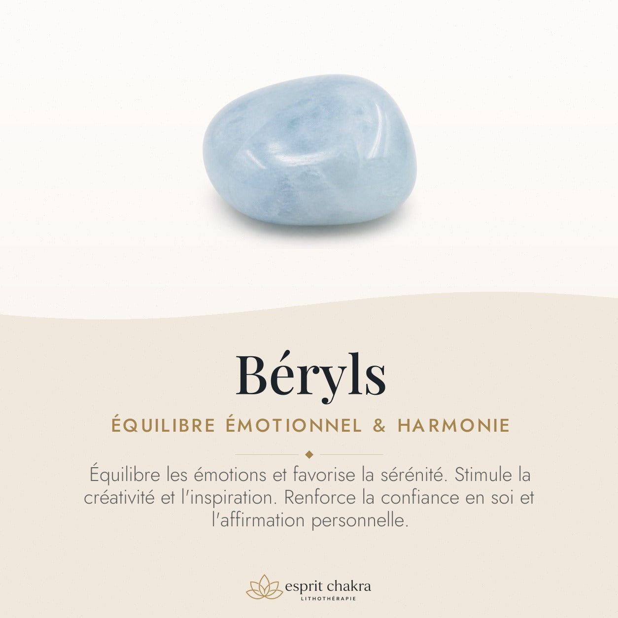 Bracelet Béryl 10 mm – Équilibre des Marées — vertus de la pierre