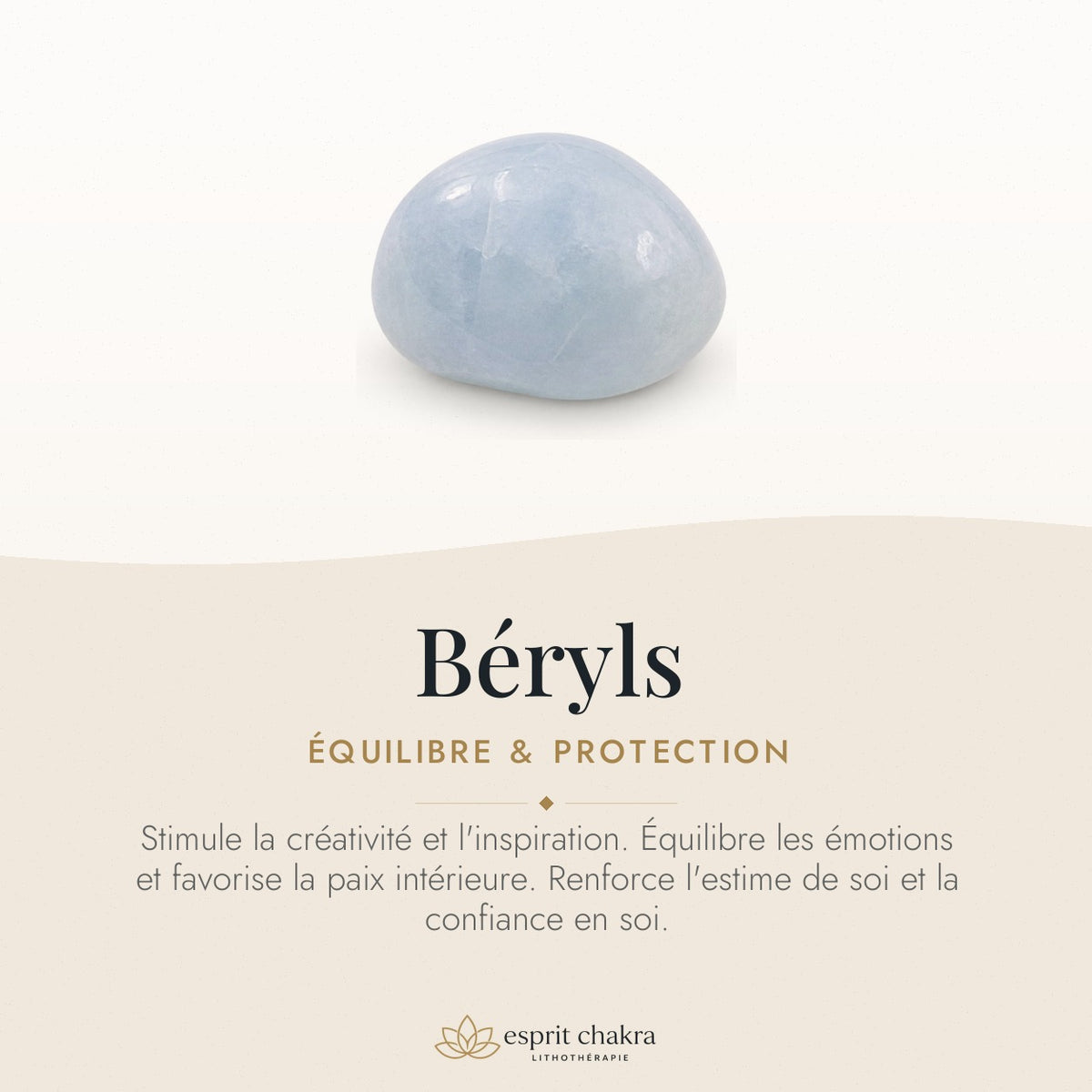 Bracelet Béryl 8 mm – Sentier Paisible — vertus de la pierre