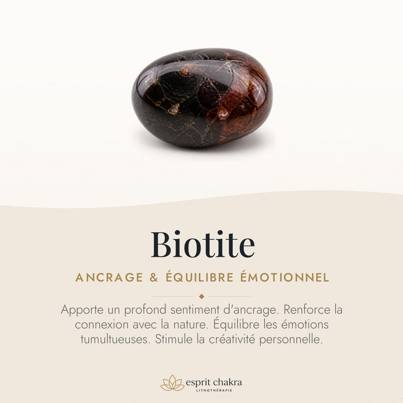 Bracelet Biotite 6 mm – Ancrage Discret