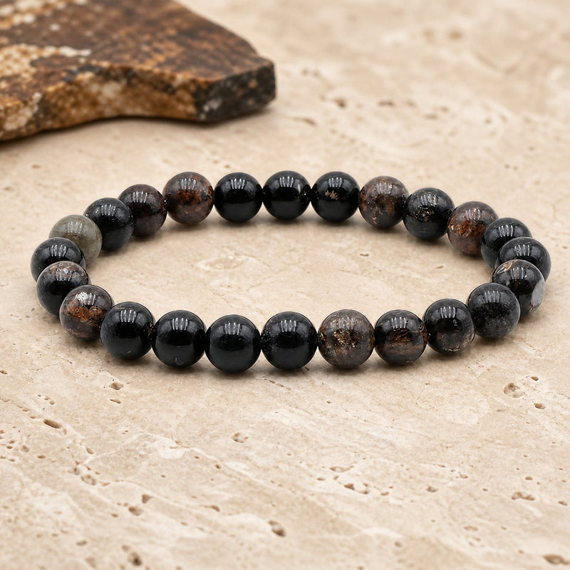 Bracelet Biotite 8 mm – Route Douce