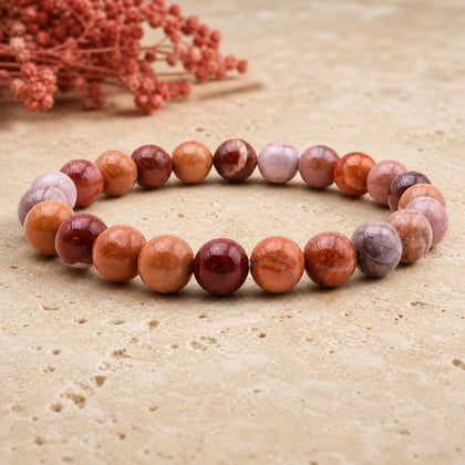 Bracelet Bois Fossile 8 mm – Route Ouverte