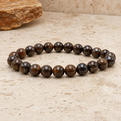 Bracelet Bronzite 6 mm – Force du Sang-froid