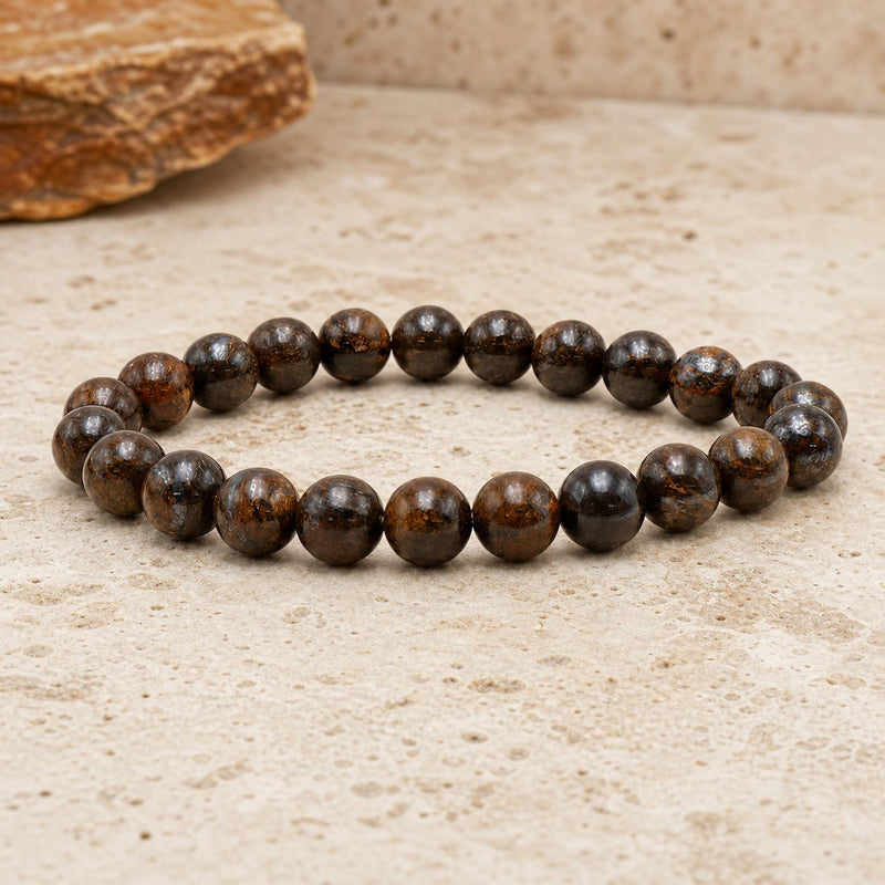Bracelet Bronzite 6 mm – Force du Sang-froid