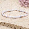 Bracelet Calcédoine Bleue 4 mm – Bienveillance des Mots