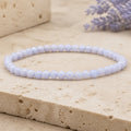 Bracelet Calcédoine Bleue 4 mm – Calme des Échanges