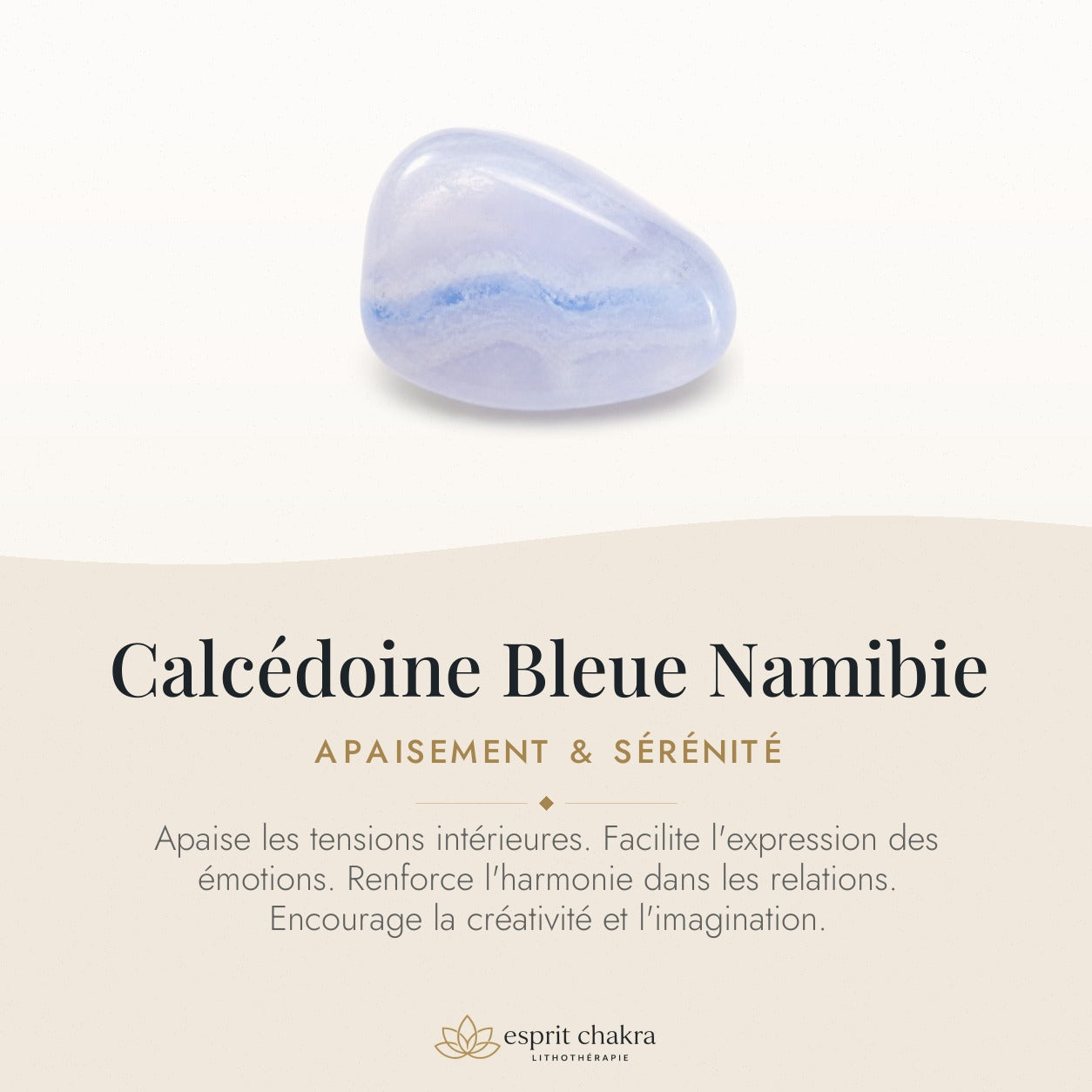 Bracelet Calcédoine Bleue 6 mm – Horizon Ouvert — vertus de la pierre