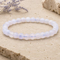 Bracelet Calcédoine Bleue 6 mm – Horizon Ouvert