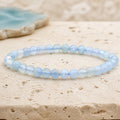 Bracelet Calcite Bleue 6 mm – Calme de l’Étude