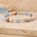 Bracelet Calcite Bleue 6 mm – Clarté des Idées