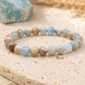 Bracelet Calcite Bleue 8 mm – Départ Serein