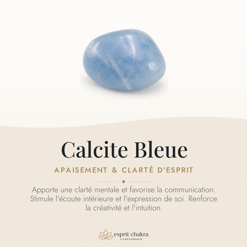 Bracelet Calcite Bleue 8 mm – Retour Doux