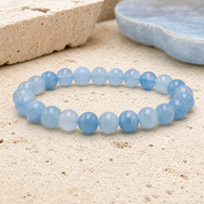 Bracelet Calcite Bleue 8 mm – Retour Doux