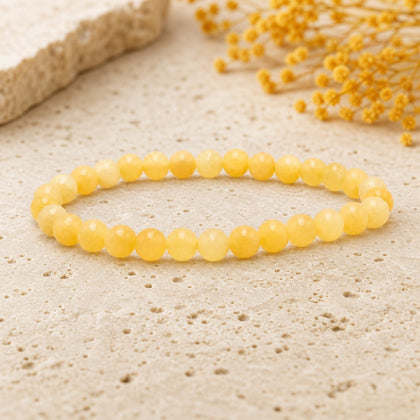 Bracelet Calcite Orange 6 mm – Joie de la Création