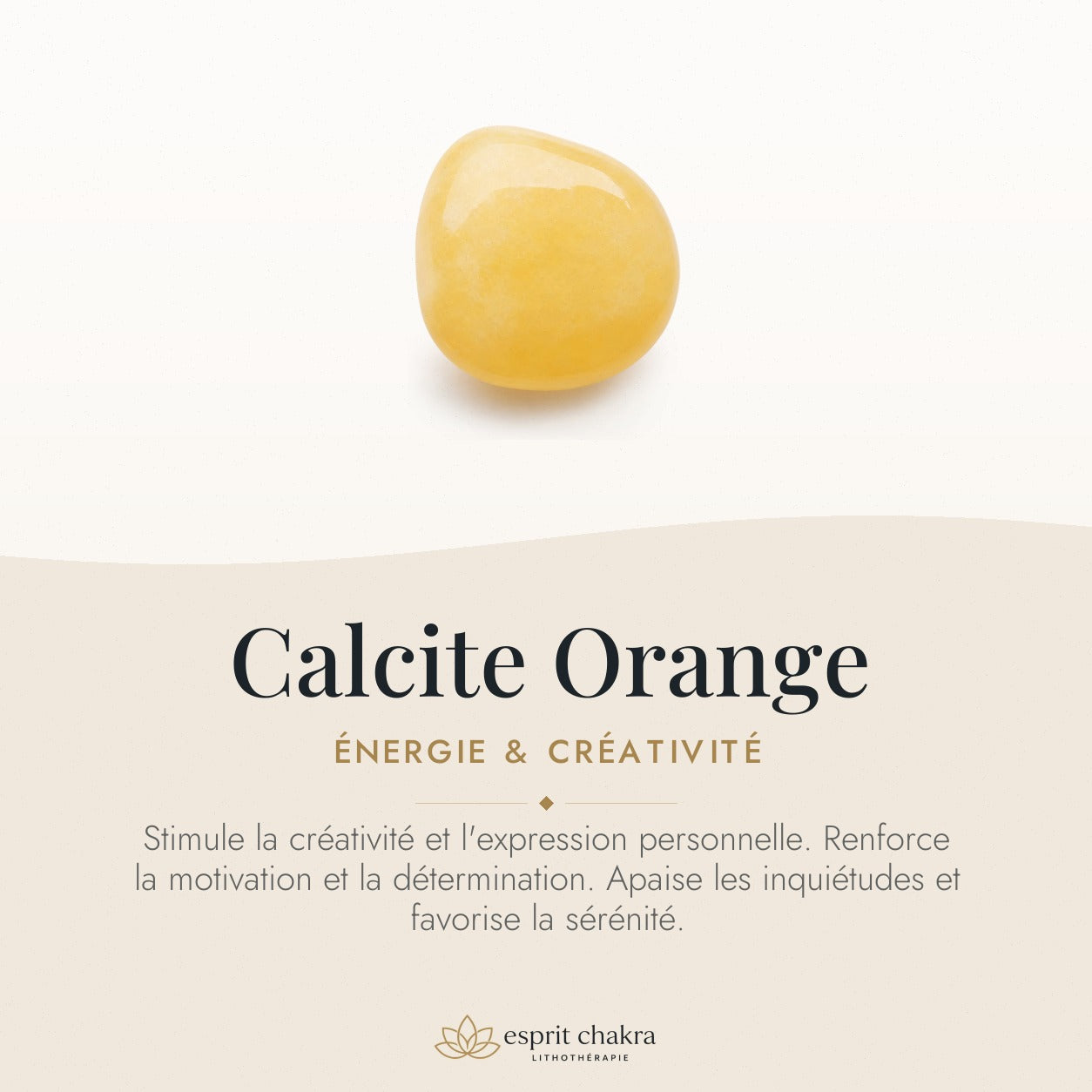 Bracelet Calcite Orange 8 mm – Retour Serein — vertus de la pierre