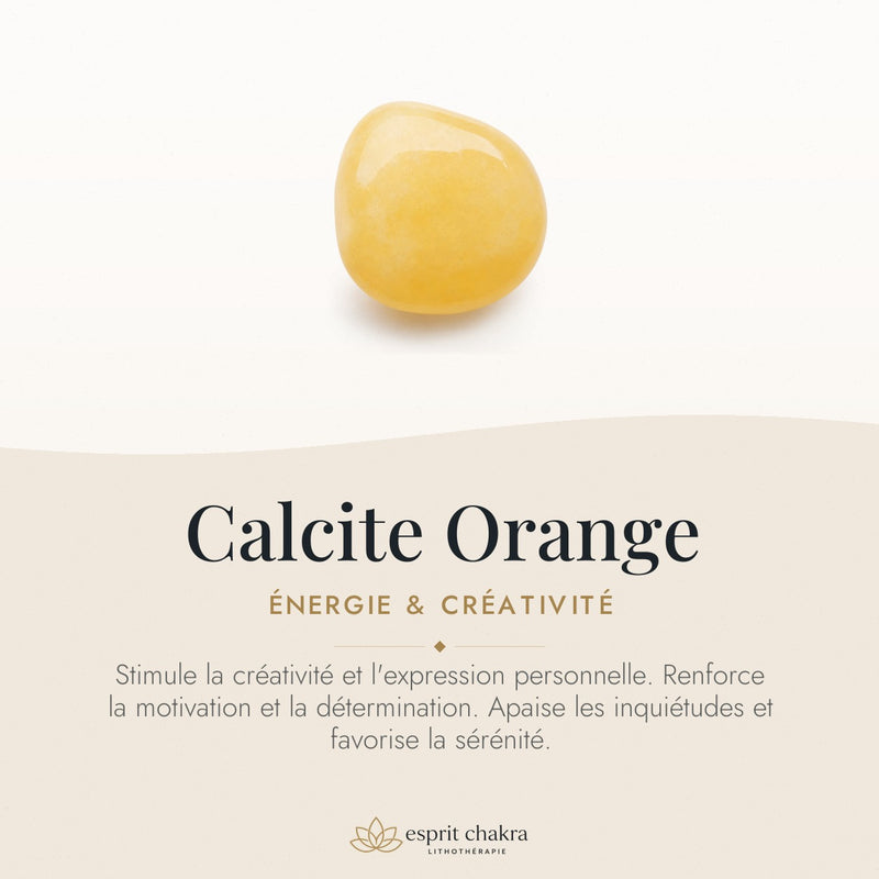 Bracelet Calcite Orange 8 mm – Retour Serein