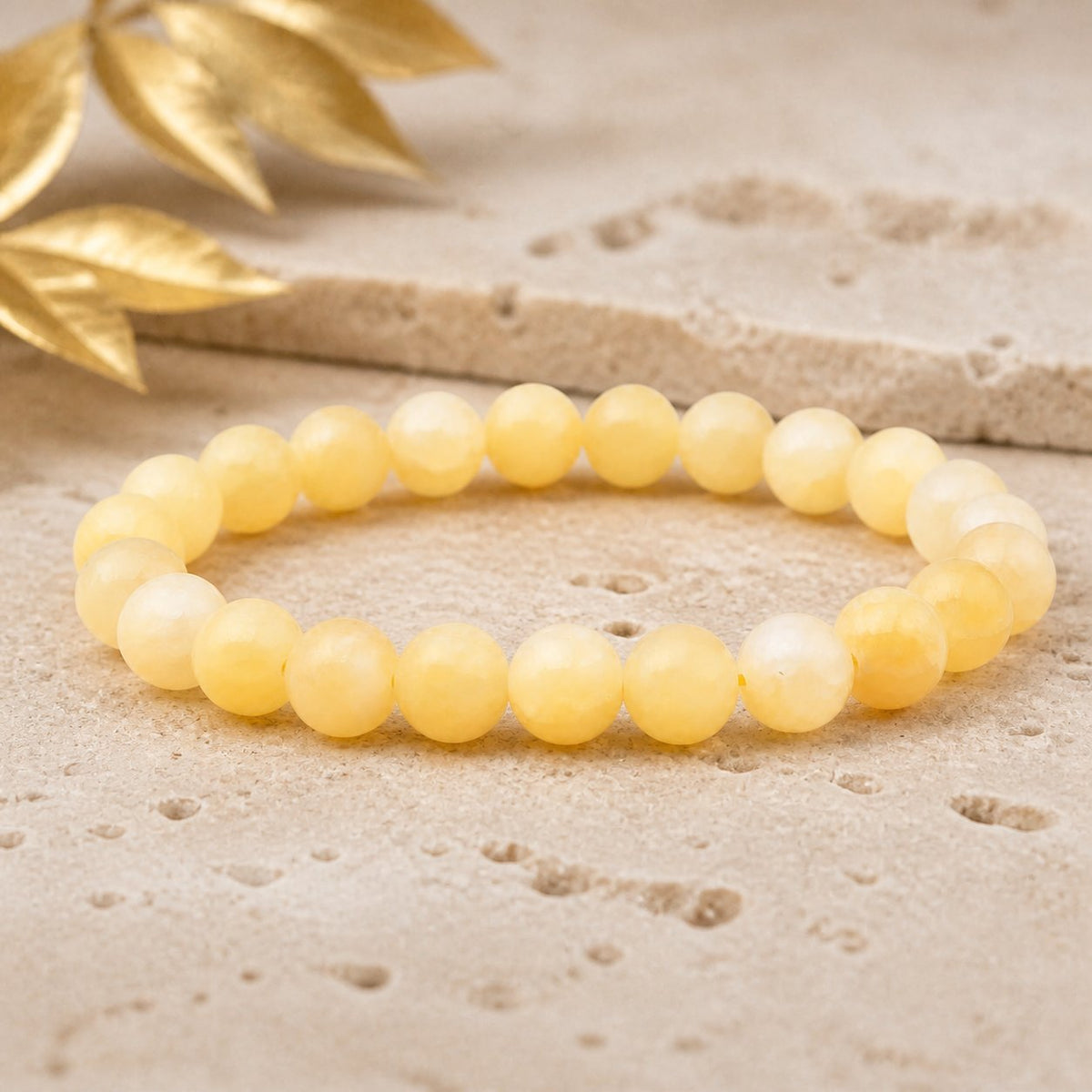 Bracelet Calcite Orange 8 mm – Retour Serein