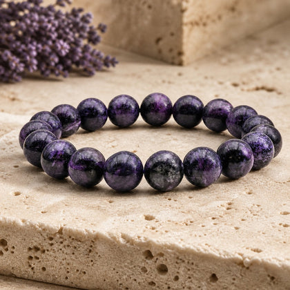 Bracelet Charoïte 10 mm – Confiance Nouvelle