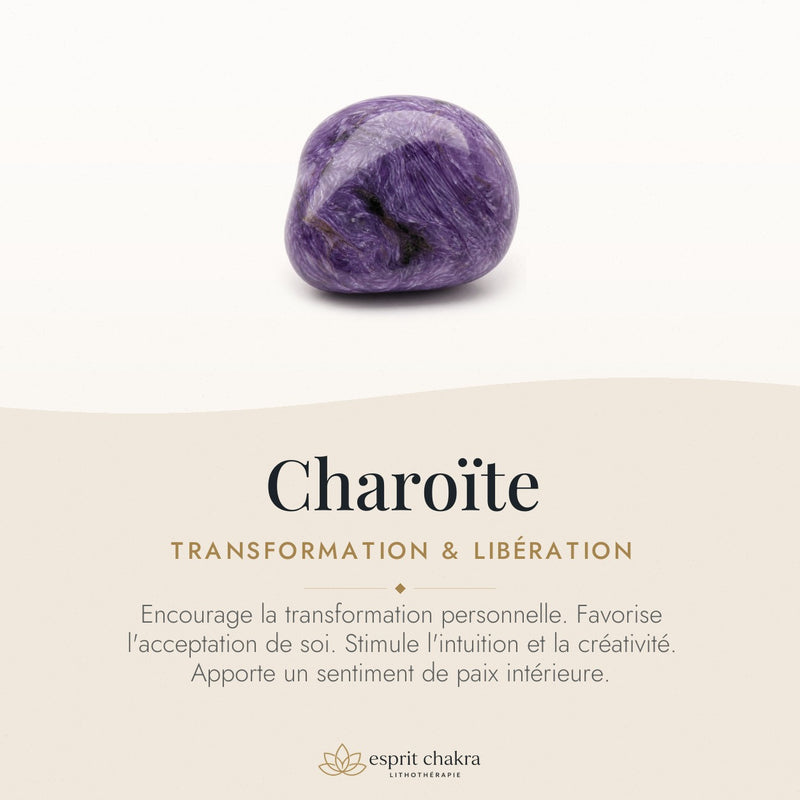 Bracelet Charoïte 10 mm – Passage Tranquille