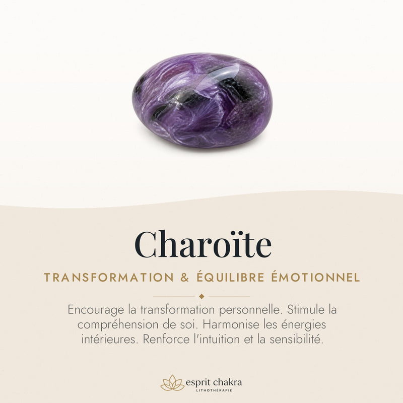 Bracelet Charoïte 6 mm – Transformation
