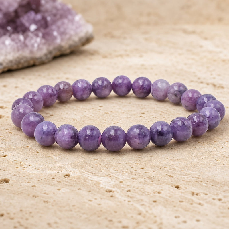 Bracelet Charoïte 8 mm – Envol Léger