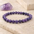Bracelet Charoïte 8 mm – Marche Sereine
