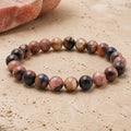 Bracelet Chiastolite 8 mm – Heure Douce