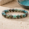 Bracelet Chrysocolle 10 mm – Sagesse Douce