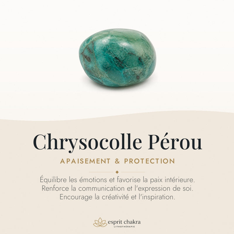 Bracelet Chrysocolle 6 mm – Parole Mesurée