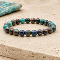 Bracelet Chrysocolle 8 mm – Heures Légères