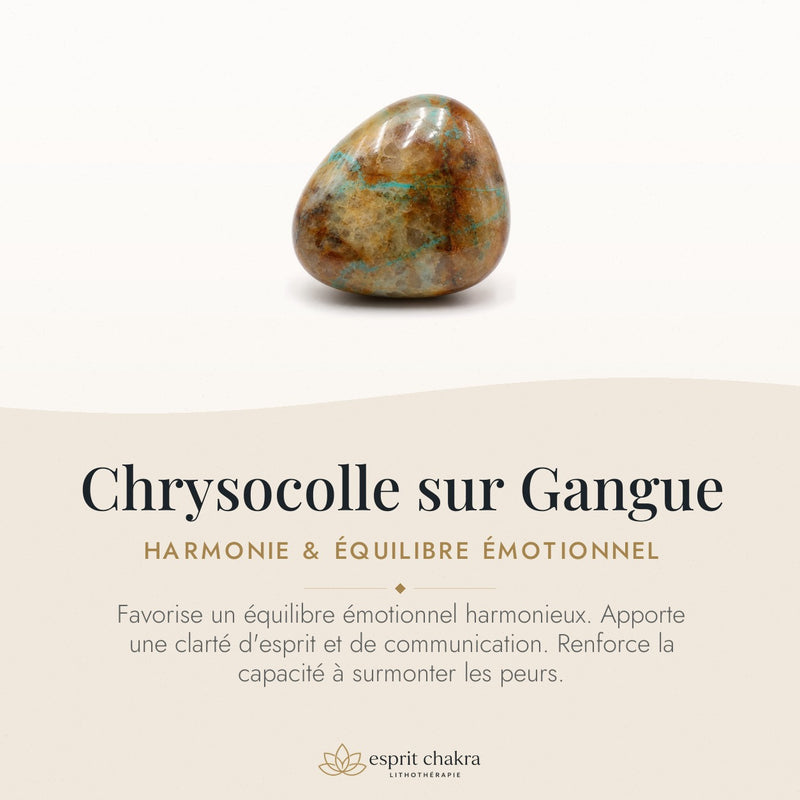 Bracelet Chrysocolle 8 mm – Instant Suspendu