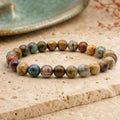 Bracelet Chrysocolle 8 mm – Instant Suspendu