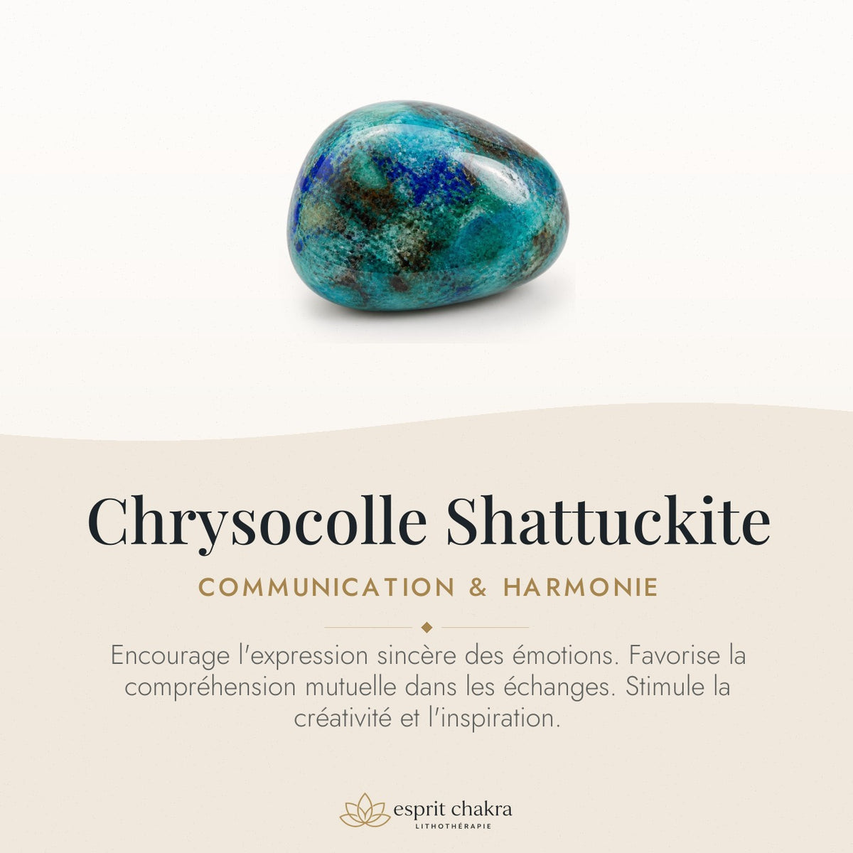 Bracelet Chrysocolle Shattuckite 6 mm – Échange Harmonieux — vertus de la pierre