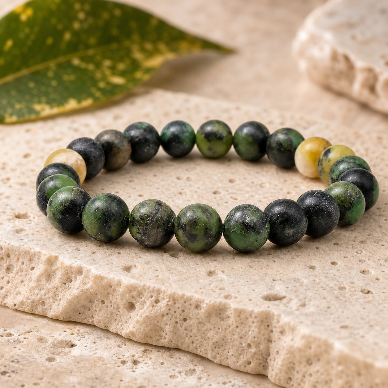 Bracelet Chrysophrase 8 mm – Cœur Apaisé