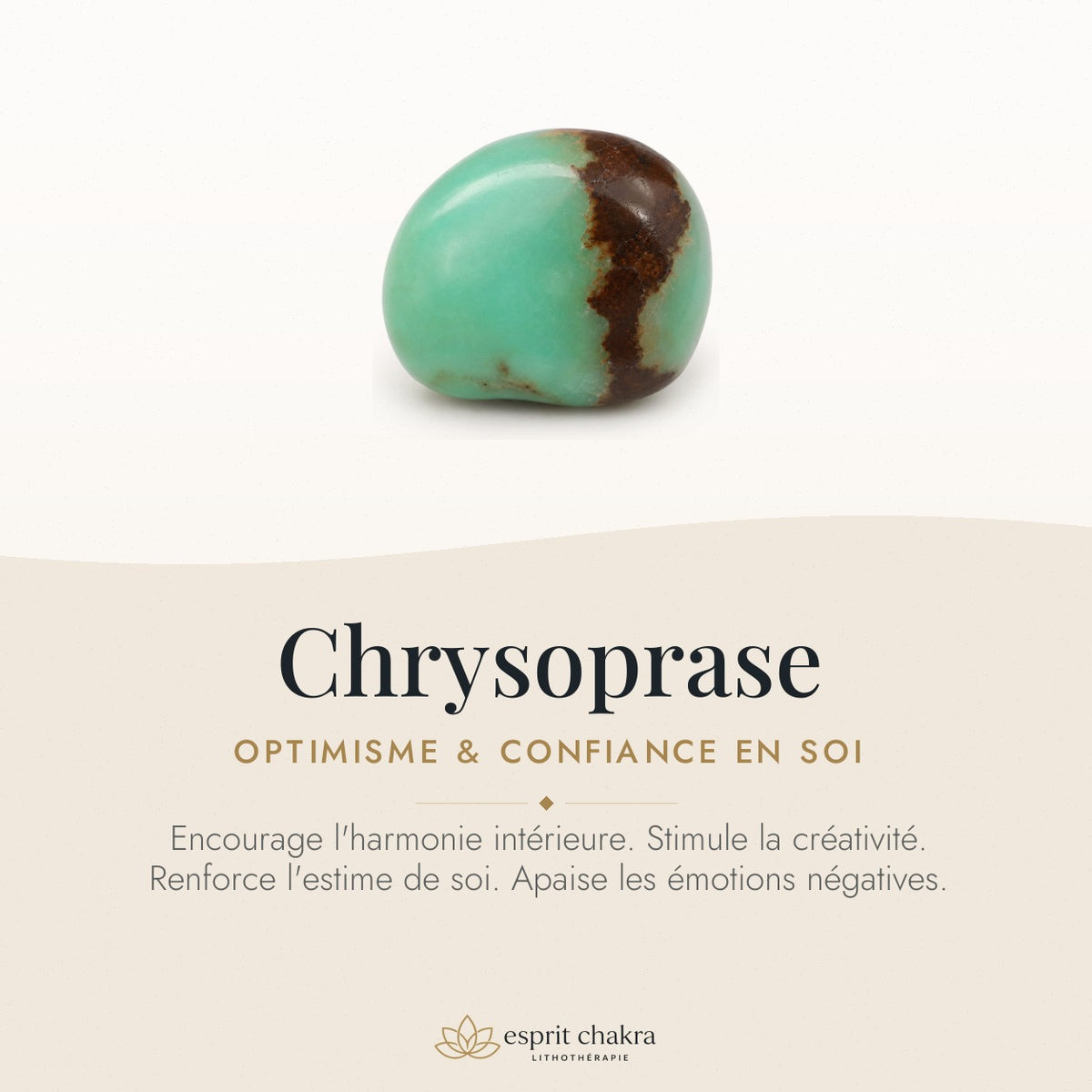 Bracelet Chrysoprase 10 mm – Optimisme Neuf — vertus de la pierre