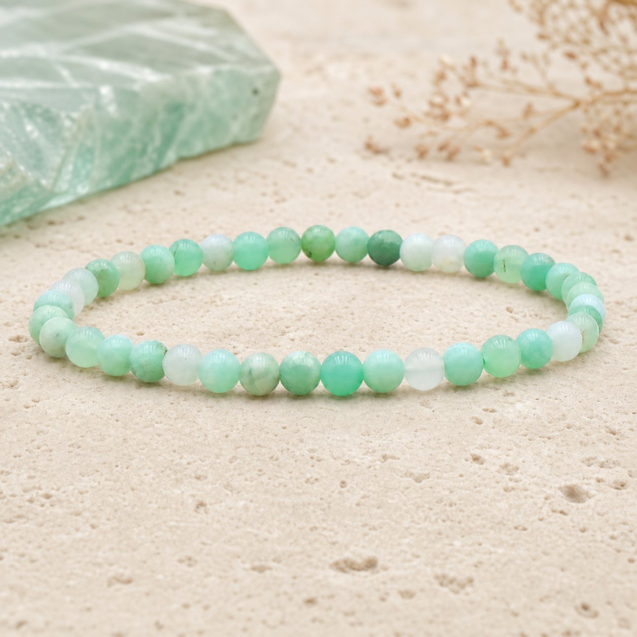 Bracelet Chrysoprase 4 mm – Renouveau Confiant