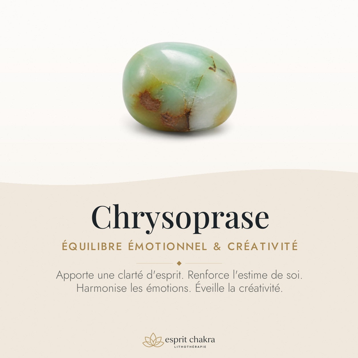 Bracelet Chrysoprase 6 mm – Espérance Tenace — vertus de la pierre